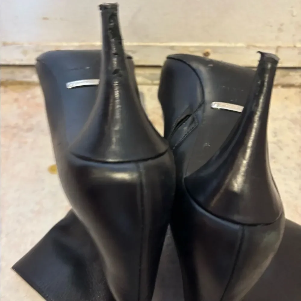 Roberto Cavalli dress heels classic shoes pointed toe Ankle Boot leather bootie
